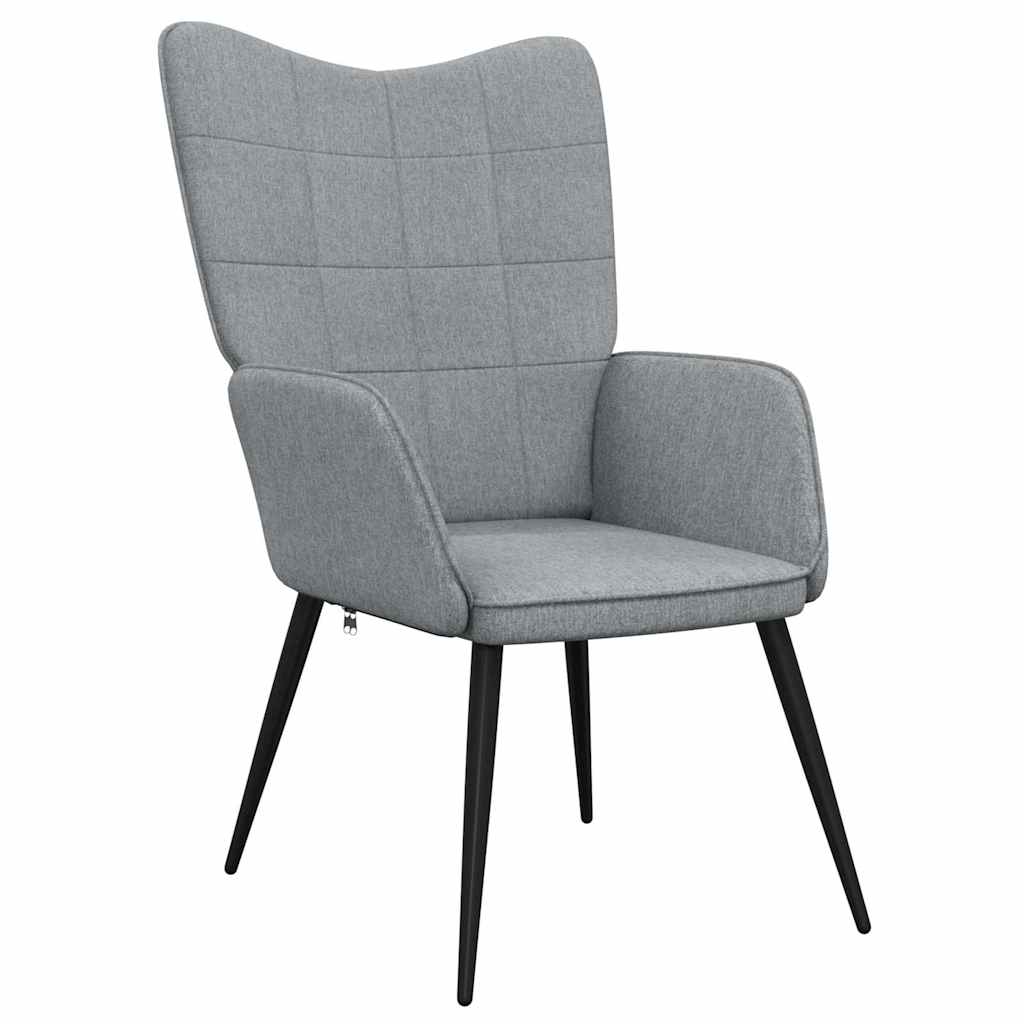 foto del prodotto poltrona relax grigio chiaro in tessuto cod mxl 27542