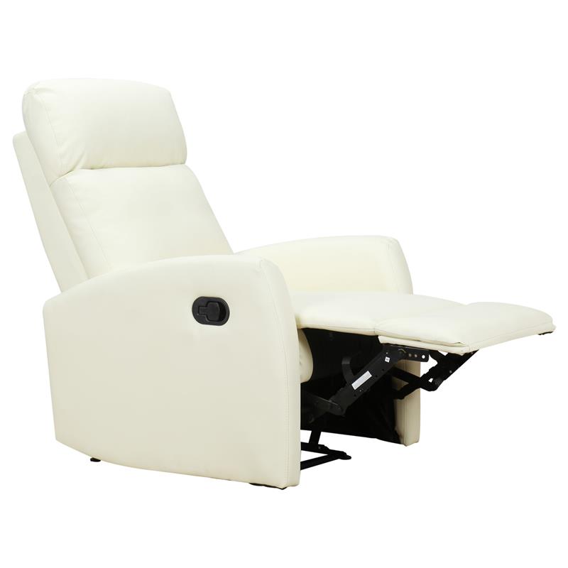 foto del prodotto poltrona relax reclinabile ergonomica ecopelle 65 x 92 x 100 cm crema