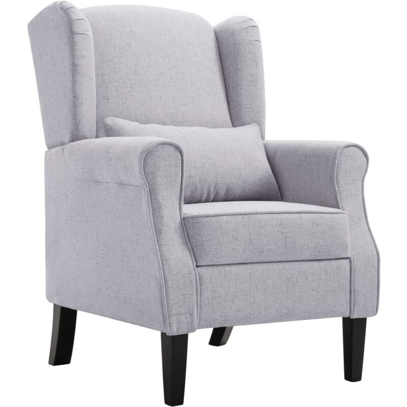 foto del prodotto poltrona relax salotto in tessuto poltrona elegante moderno vari colori colore grigio chiaro