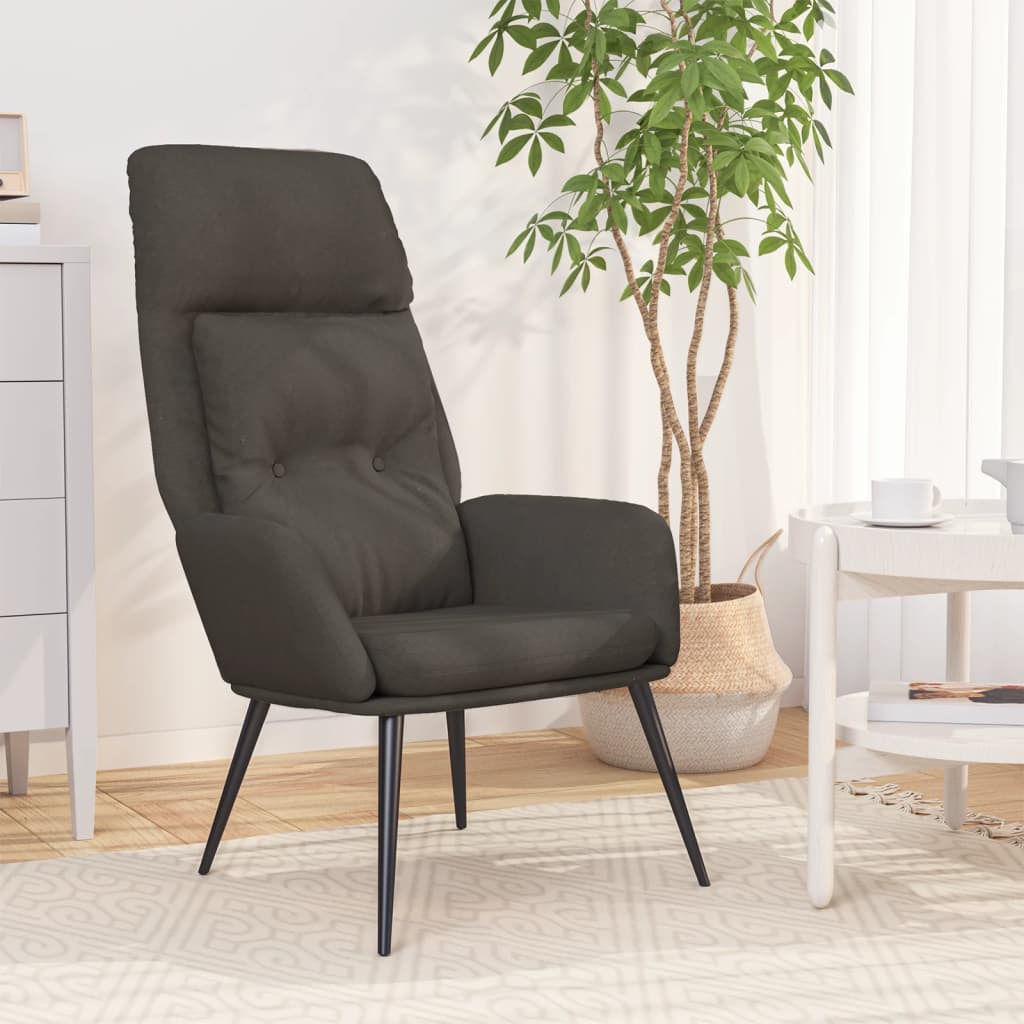 foto del prodotto poltrona rilassante grigio scuro in similpelle scamosciata cod mxl 14108