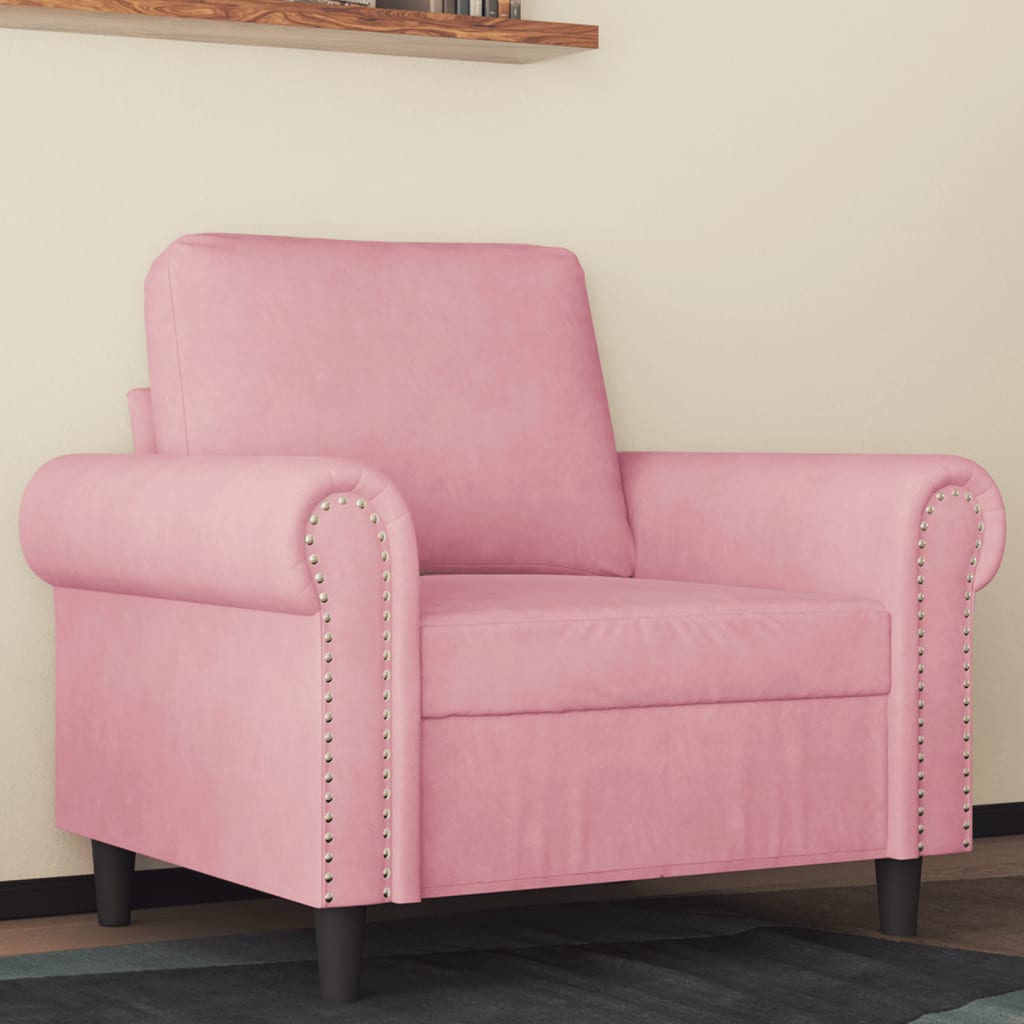 foto del prodotto poltrona rosa 60 cm vellutocod mxl 86735