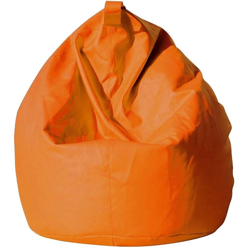 foto del prodotto poltrona sacco per interni ed esterni poltrona in nylon a sacco pouf con imbottitura in micropolistirolo colore nero