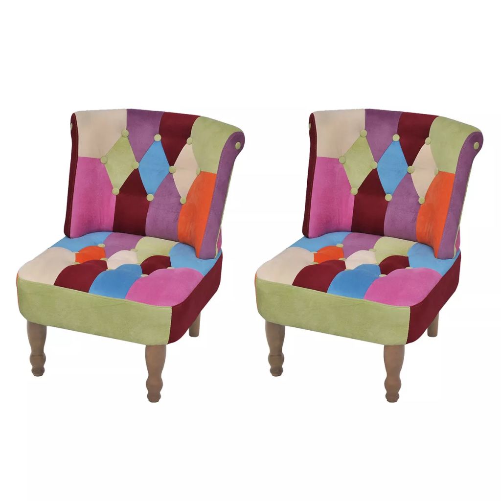 foto del prodotto poltrona sedia lounge divano club di design soggiorno senza braccioli con tessuto patchwork 2 pezzi 1102036 3