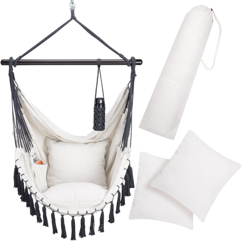 foto del prodotto poltrona sospesa crema 170x100x150cm
