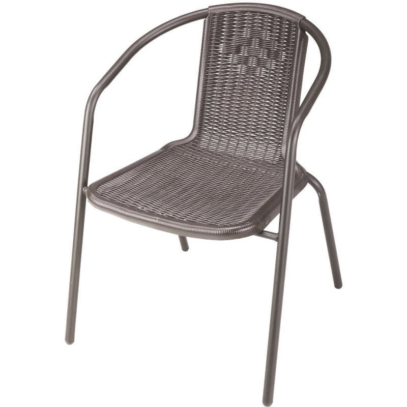 foto del prodotto poltrona wood brown in rattan sintetico pp