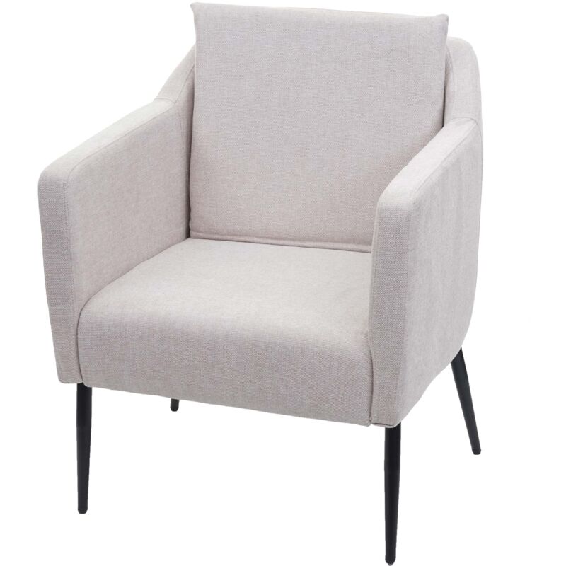 foto del prodotto poltroncina cocktail struttura in metallo rivestimento in tessuto beige 040003160