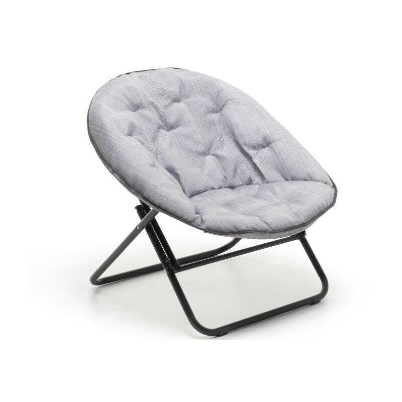 foto del prodotto poltroncina papason relax pieghevole struttura in ferro antracite 82x73xh80