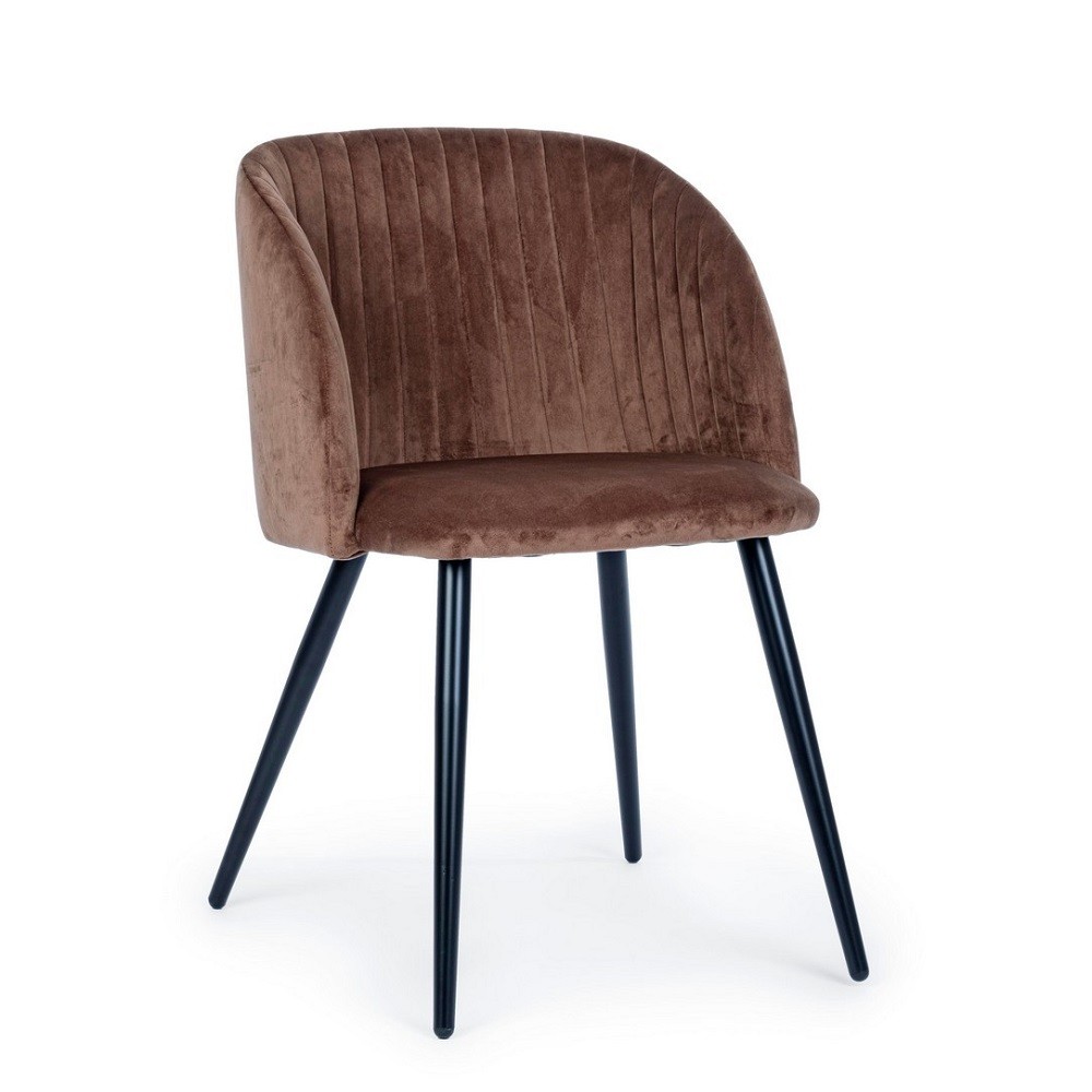 foto del prodotto poltroncina sedia queen velvet bizzotto yes everyday ruggine 0734286