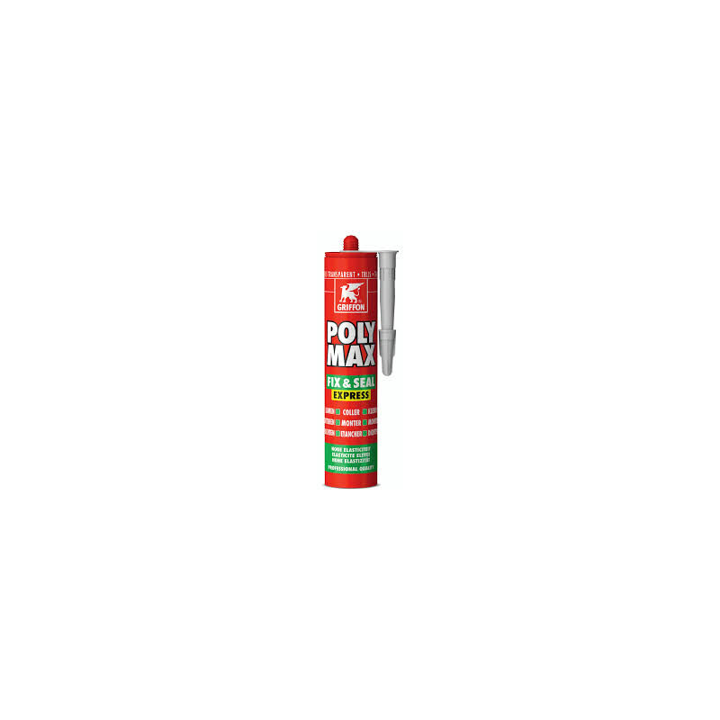 foto del prodotto poly max fix 1seal express trasparente grigio griffon adesivo 300 gr 6307750