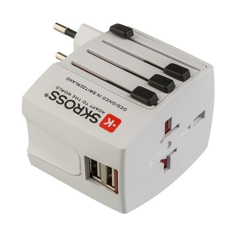 foto del prodotto poly pool polypool adattatore universale da viaggio compatto 10a 230v , con 2 prese usb