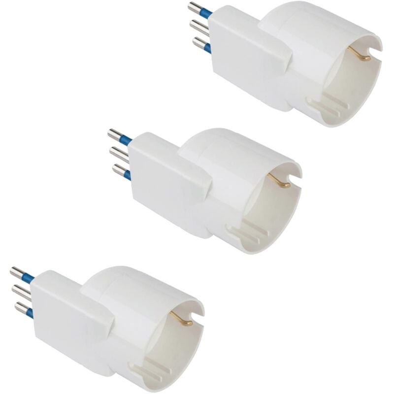 foto del prodotto poly pool polypool presa schuko adattatori salvaspazio presa tedesca con spina 10a 2p t, presa 10 16a 2p t standard italiano 10a e tedesco 16a con