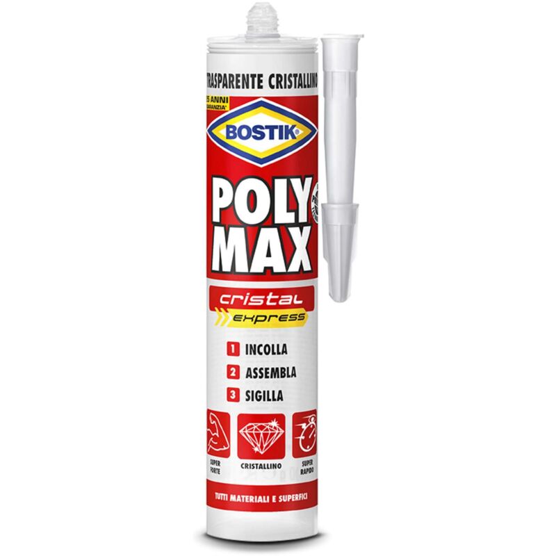 foto del prodotto polymax orig.cristalcartuccia gr.300 bostik