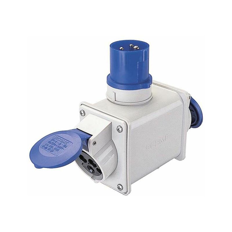 foto del prodotto polypool ind. adatt. doppio 16a 2p t 200 250v - ip44