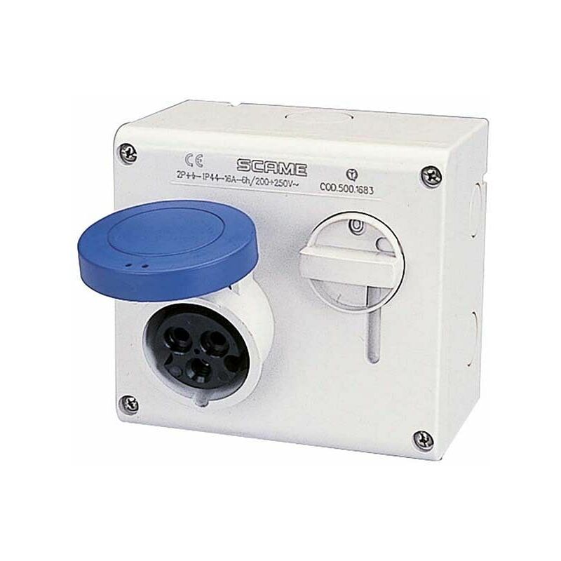 foto del prodotto polypool ind. presa parete interbl 16a 2p t 200 250v imq