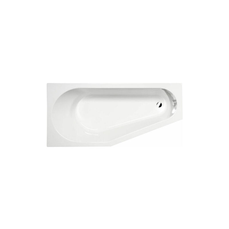 foto del prodotto polysan tigra vasca asimmetrica, sinistra 150 x 75 cm in acrilico, bianco 72928 