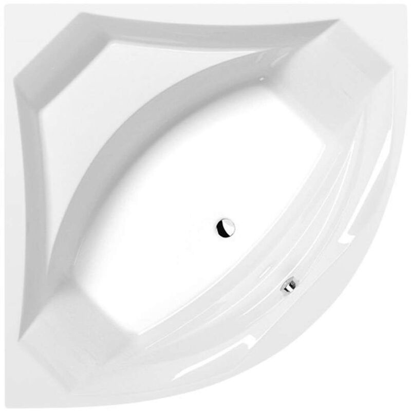 foto del prodotto polysan vasche da bagno vasca da bagno angolare rosana, 140x140x49 cm, bianco 64119