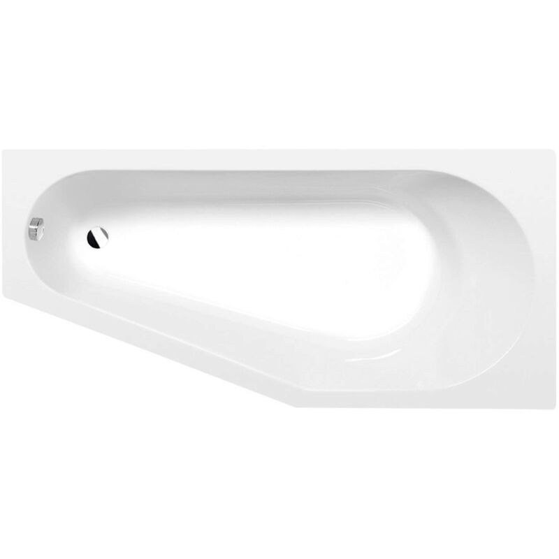 foto del prodotto polysan vasche da bagno vasca da bagno asimmetrica tigra r, 150x75 cm, heavy shell, bianco 72933