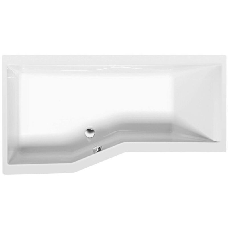 foto del prodotto polysan vasche da bagno vasca da bagno asimmetrica versys l, 160x84x47 cm, sinistra, bianco 14611