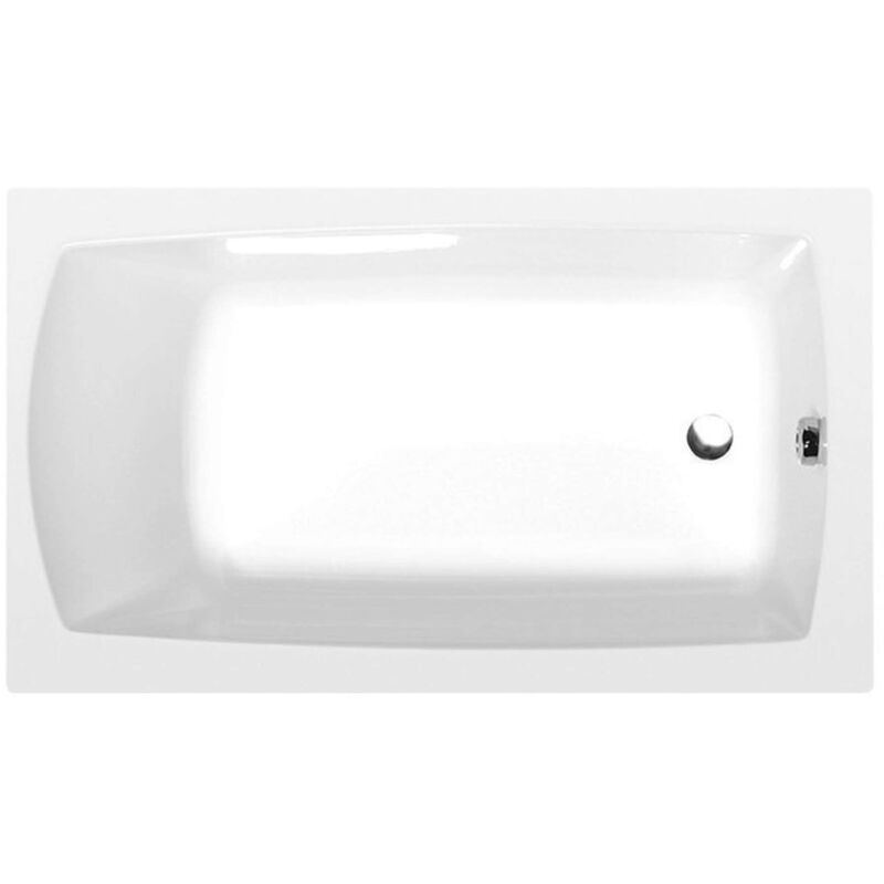 foto del prodotto polysan vasche da bagno vasca da bagno rettangolare lily, 130x70x39 cm, bianco 77511