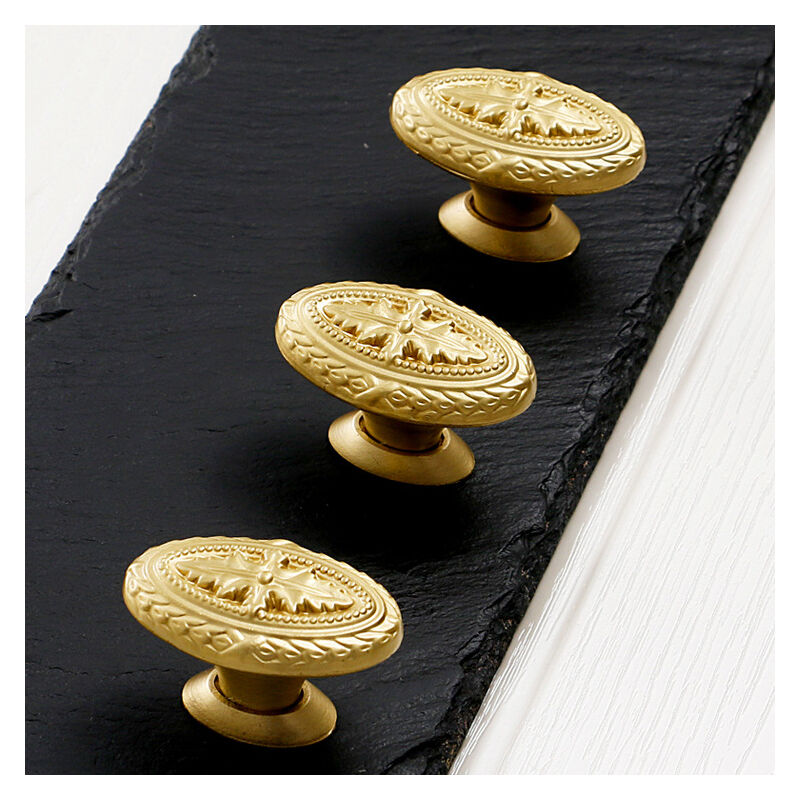 foto del prodotto pomelli e maniglie per mobili, 3 maniglie per porte di armadi in rame puro, maniglie in ottone per armadi, armadietti per vino, cassetti, armadietti
