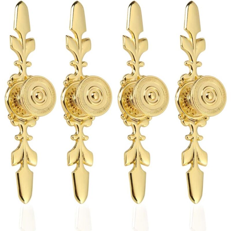 foto del prodotto pomelli e maniglie per mobili, 4 pezzi pomelli per cassetti in lega di zinco in stile vintage con viti decorazione per la casa oro 
