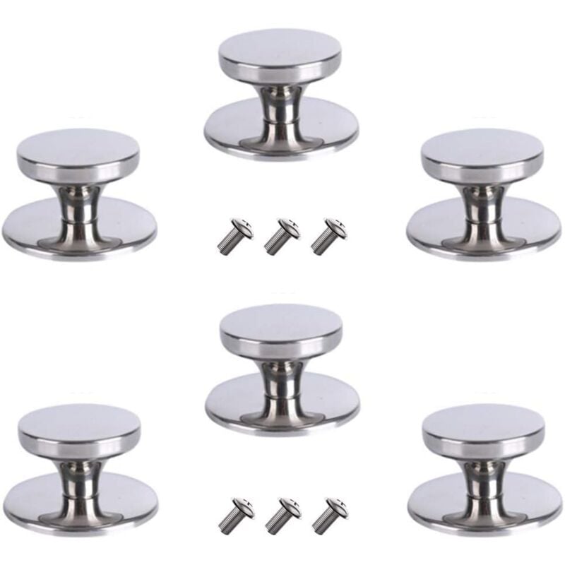 foto del prodotto pomelli per coperchi di pentole in acciaio inossidabile, accessori per pentole con viti, pomelli universali resistenti al calore, accessori da cucina