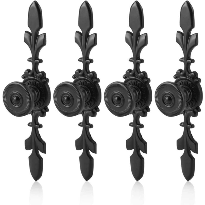 foto del prodotto pomelli per porte in stile vintage, maniglia per mobile in alluminio nero retr , per ante di guardaroba semplici e moderne, cassetti, maniglia a foro