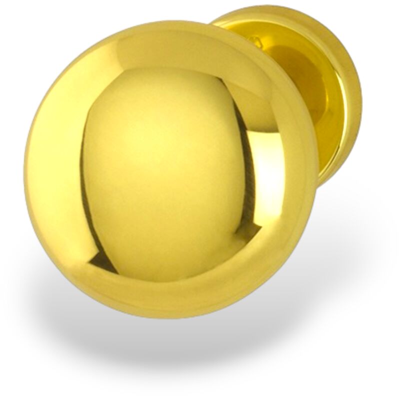 foto del prodotto pomello 75 mm maniglia in ottone lucido per porte hoppe famos