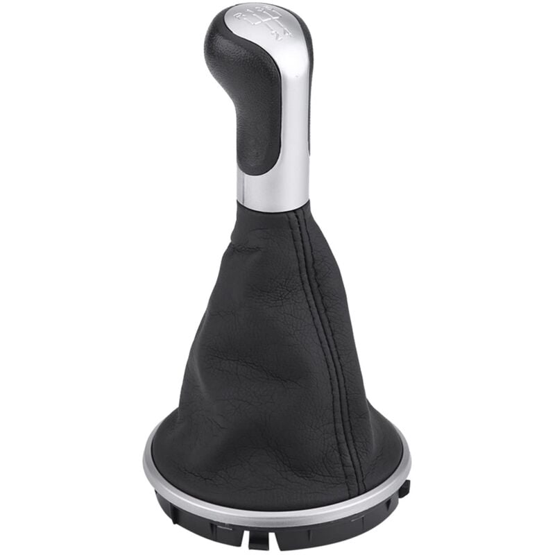foto del prodotto pomello del cambio akozon, pomello del cambio a leva, cuffia del cambio a l a 5 velocit per skoda fabia mk2 roomster 5j0711113f. interni