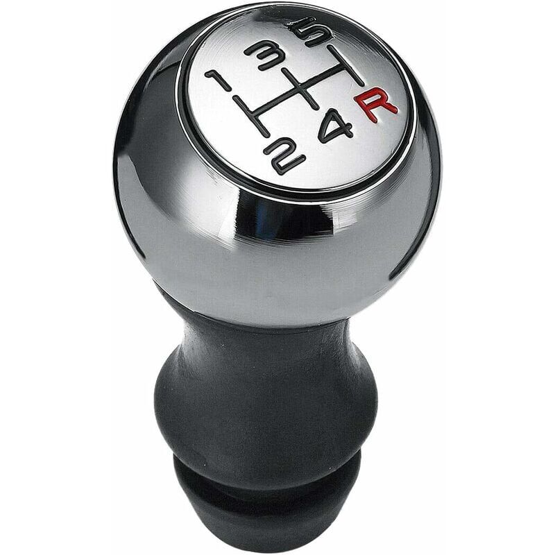 foto del prodotto pomello del cambio in alluminio a 5 velocit ymyny per 106 206 207 207 306 307 407 408 508 argento numero nero