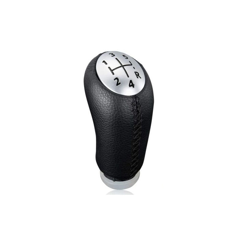 foto del prodotto pomello del cambio manuale a 5 velocit pulsante indietro compatibile con renault megane clio scenic kangoo cover in similpelle lablanc