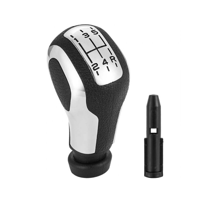 foto del prodotto pomello del cambio nero a 5 velocità da 1 pezzo con adattatore per peugeot picasso saxo