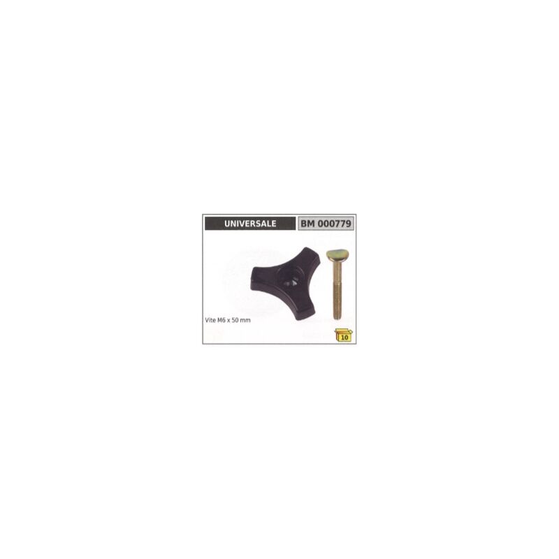 foto del prodotto pomello impugnatura universale rasaerba vite m6 x 50 mm 000779