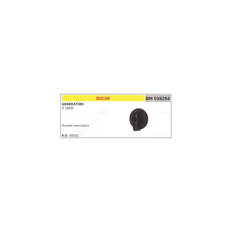 foto del prodotto pomello interruttore ducar per generatore d 1000i