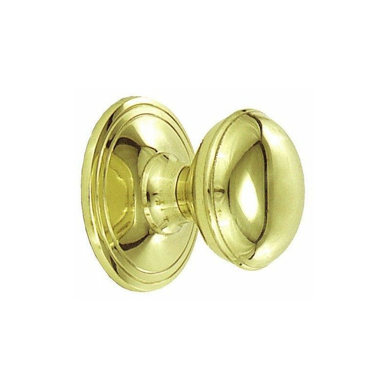 foto del prodotto pomello liscio lucido oro 70x85 ottone lucido