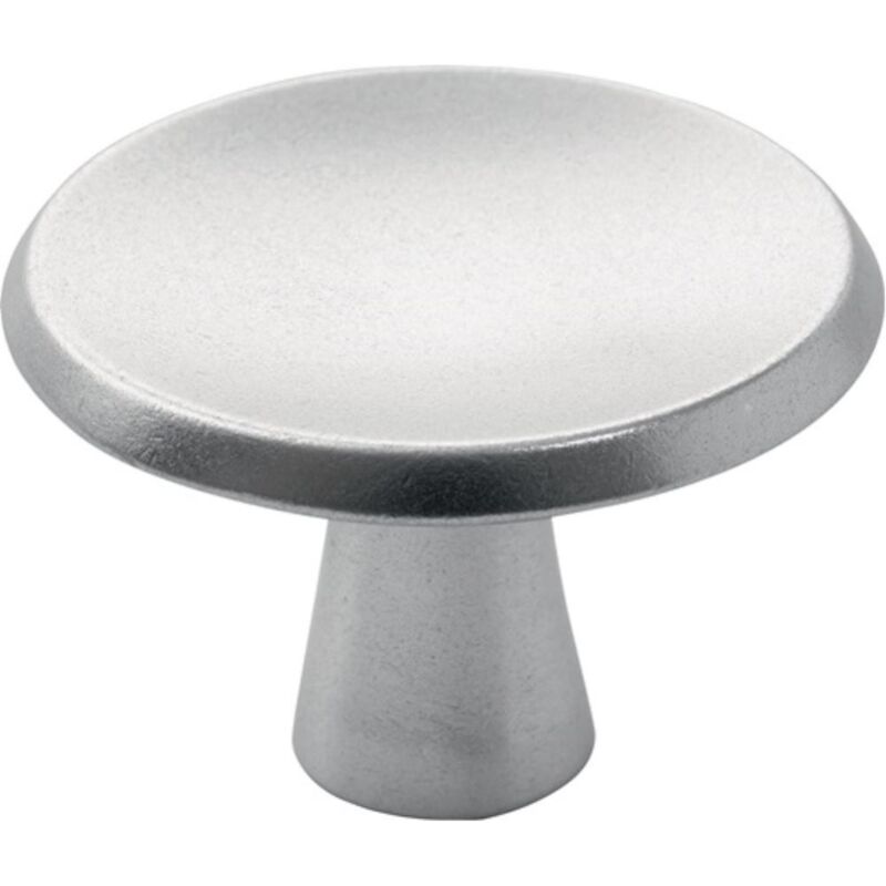 foto del prodotto pomello per mobili 3751 fusione di alluminio, anodizzato argento, vite m4x25mm hermeta