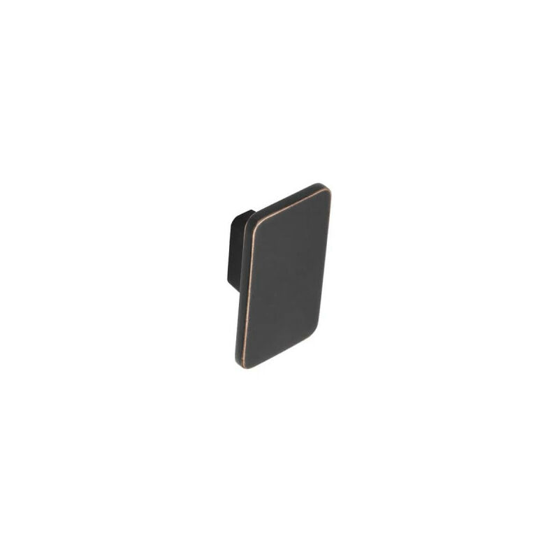 foto del prodotto pomello per mobili moderni siro zamak 58 x 33 mm rame nero spazzolato