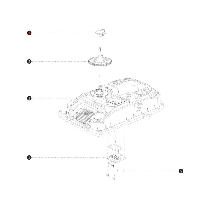 foto del prodotto pomello regolazione altezza originale bluebird robot i108e ab12.02.00.0127