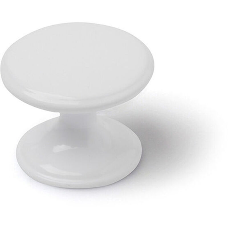 foto del prodotto pomo rei 756 bianco metallo 33 x 27 mm 4 pezzi
