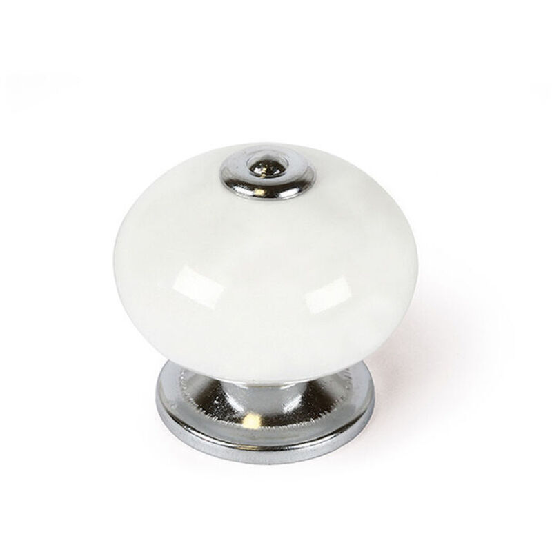 foto del prodotto pomo rei e517 bianco metallo 40 x 36 mm 4 pezzi