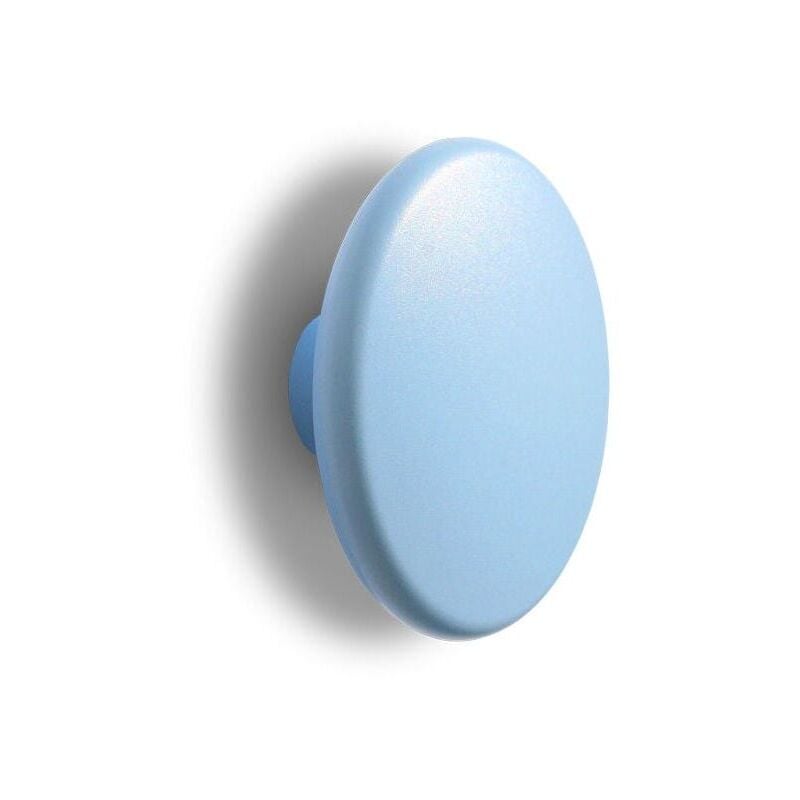foto del prodotto pomolo a forma di disco in goffrato fine azzurro 52x24mm 428 ufo