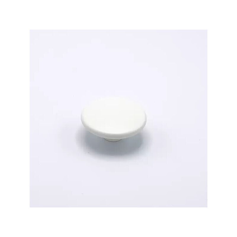 foto del prodotto pomolo a forma di disco in goffrato fine bianco 52x24mm 428 ufo
