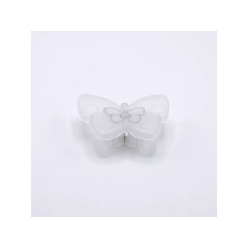 foto del prodotto pomolo a forma di farfalla effetto opalino satinato 71x53x27mm 427f animalier