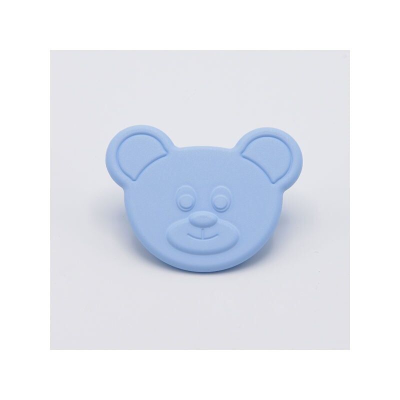 foto del prodotto pomolo bimbi yoghi in goffrato fine azzurro