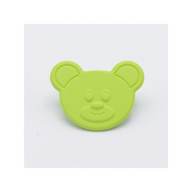 foto del prodotto pomolo bimbi yoghi in goffrato fine verde