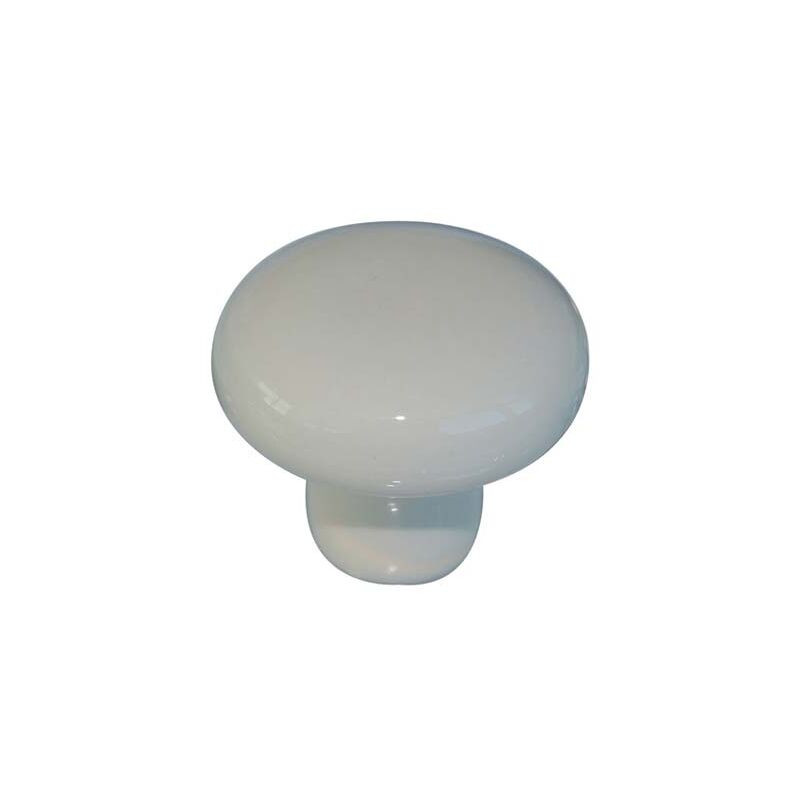 foto del prodotto pomolo ceramica metalstyle mm 30x25 fondo avorio neutro