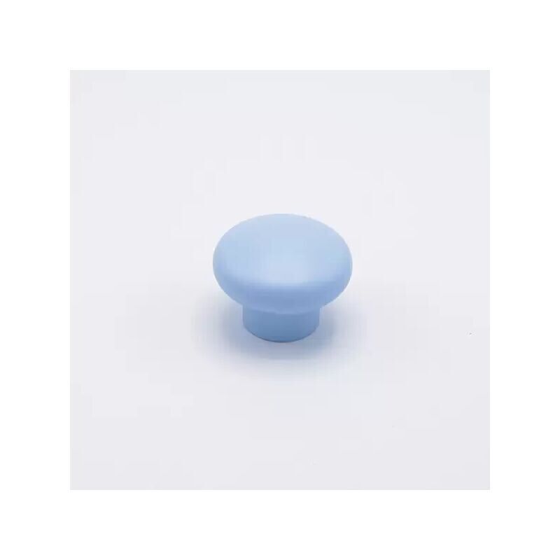 foto del prodotto pomolo classico dalla forma arrotondata color azzurro in goffrato fine 52x38mm 419 baloon
