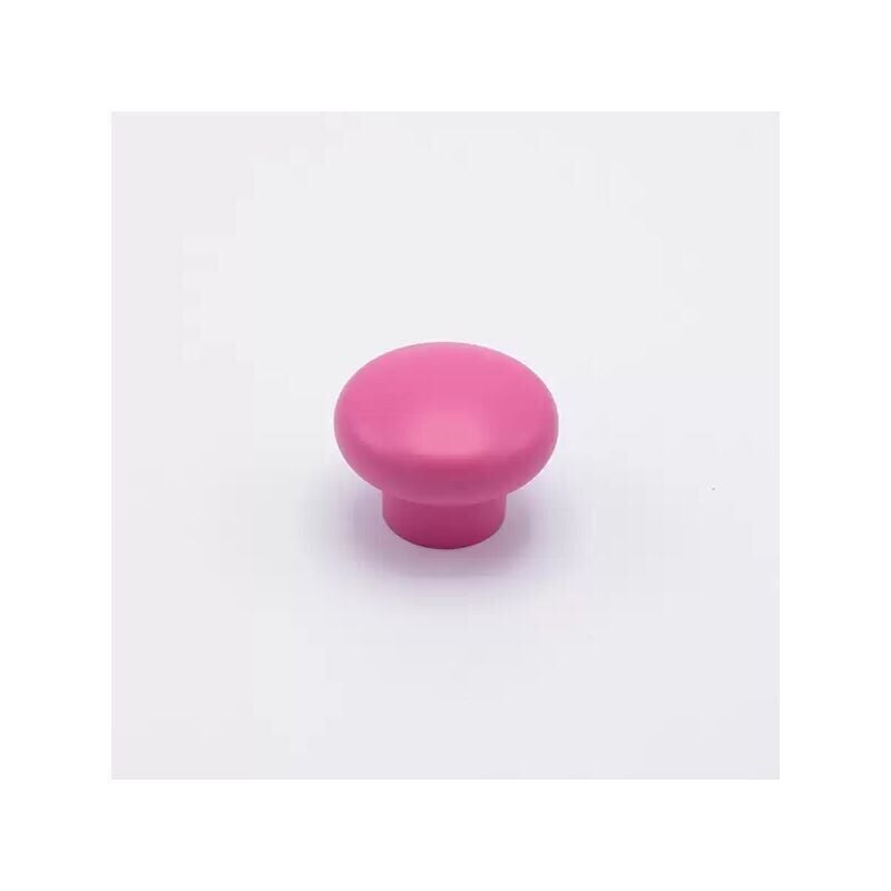 foto del prodotto pomolo classico dalla forma arrotondata color fuxia in goffrato fine 52x38mm - 419 baloon