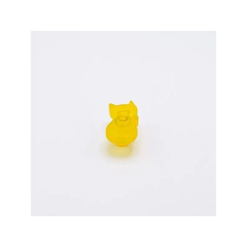 foto del prodotto pomolo giallo a forma di gatto in goffrato fine 27x56x24mm 427g animalier