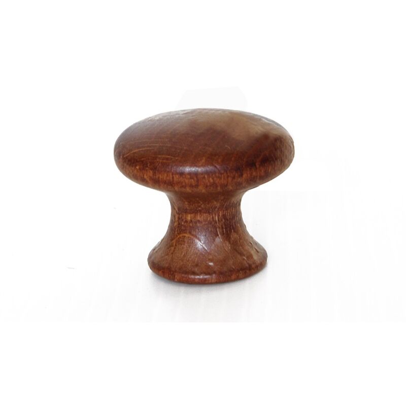 foto del prodotto pomolo in legno 27 mm. noce scuro